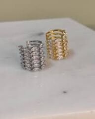 Damla Sıra Taşlı Earcuff Küpe