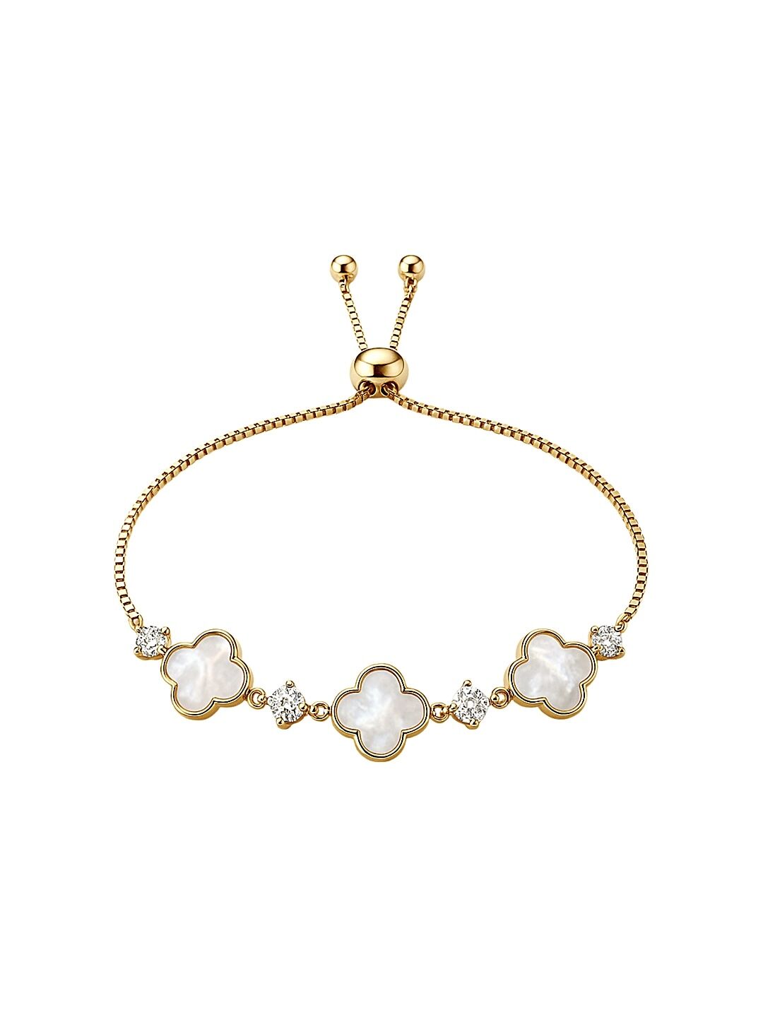 Ciel Blank Yonca Bileklik Gold