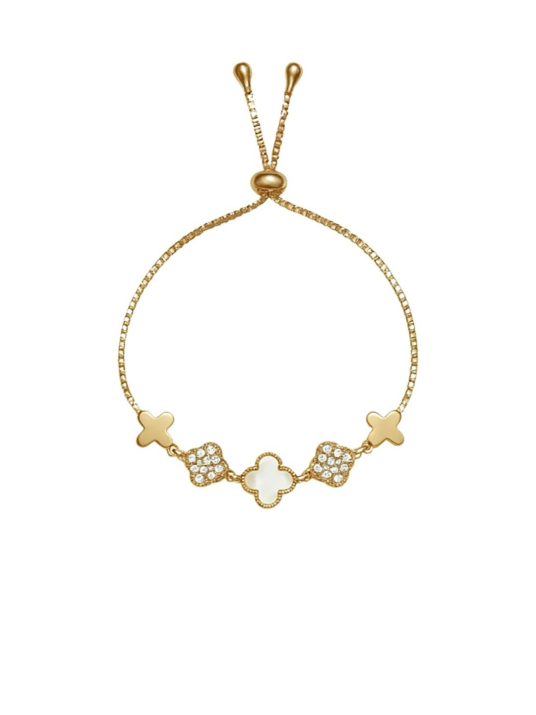 Eloria Yonca Bileklik Gold/Sedef