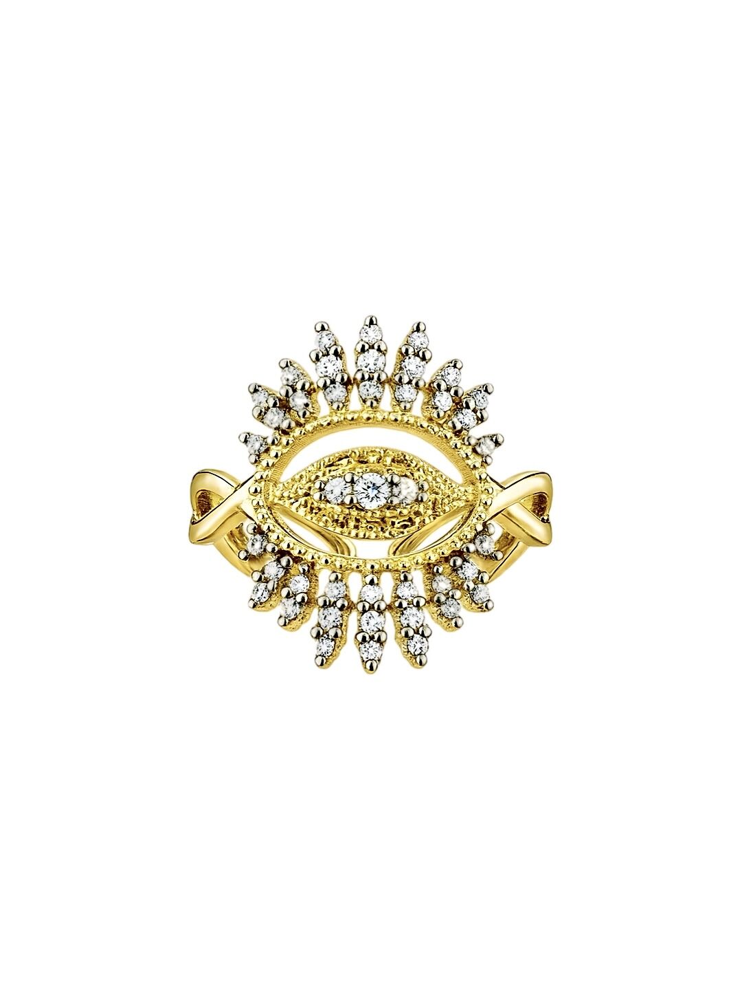 Veyra Zirkon Taşlı Göz Detaylı Yüzük