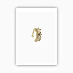 Büyük Baget Taşlı Ear Cuff Küpe