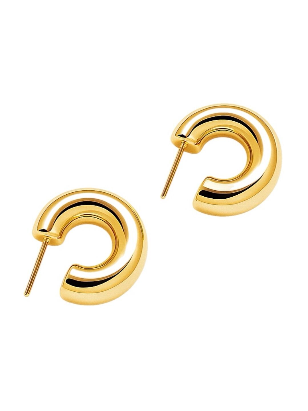 Bold Hoop Halka Küpe Gold