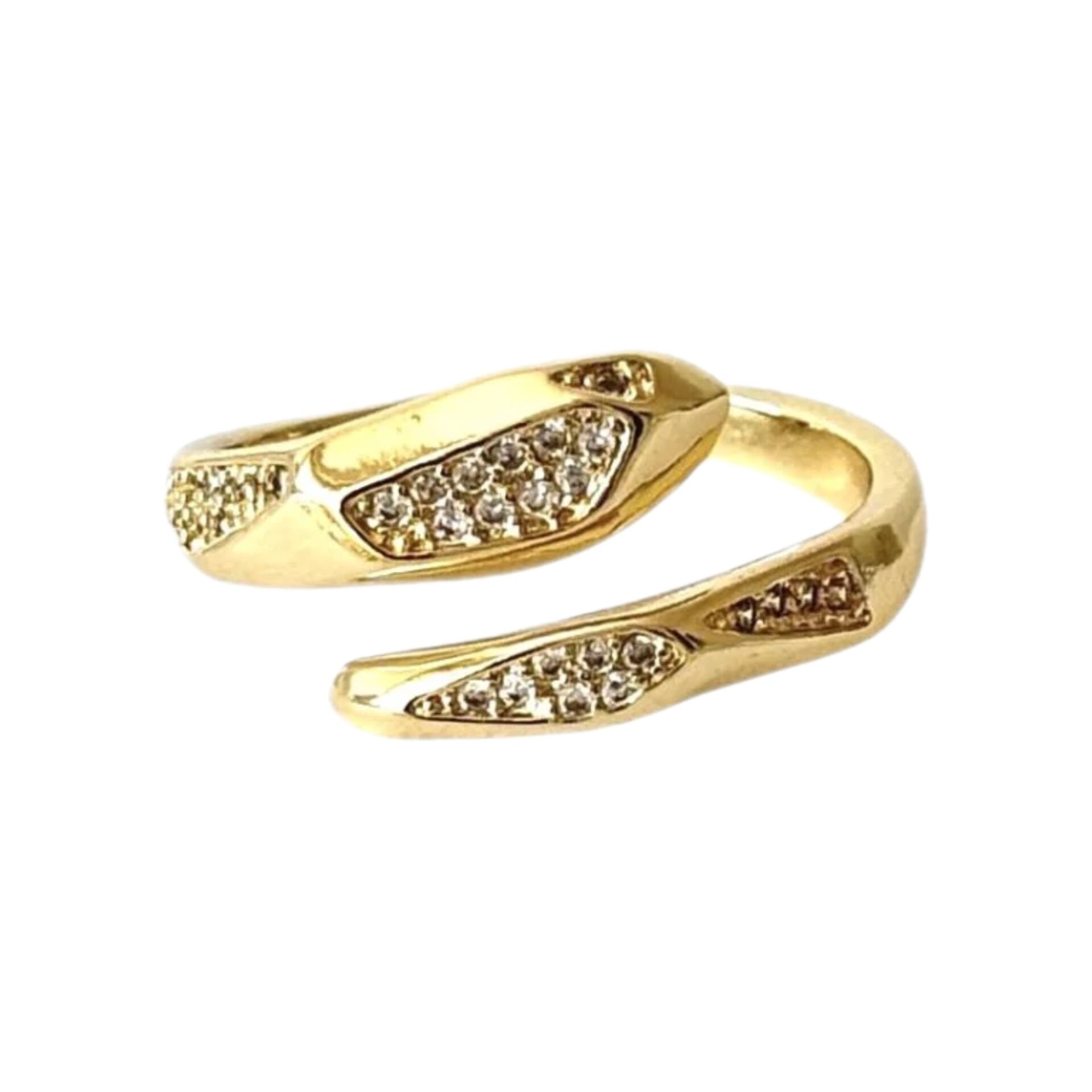 Oval Taşlı Yılan Yüzük