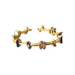 İnce Renkli Taşlı Yüzük