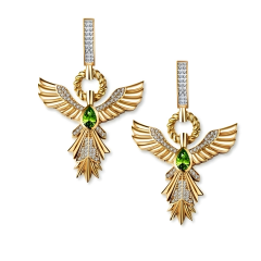 Taşlı Anka Kuşu Küpe