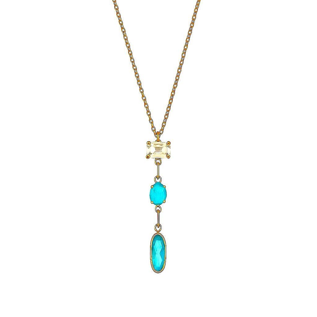 Renkli Taşlı Y Kolye