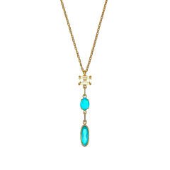 Renkli Taşlı Y Kolye