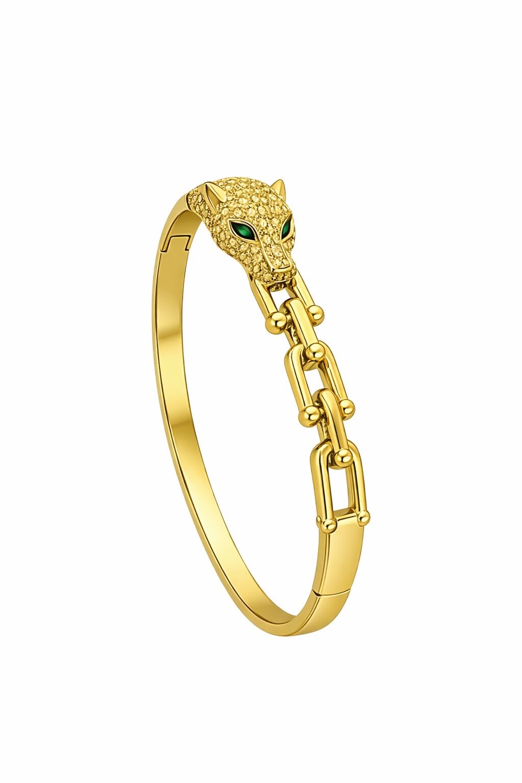 Kaplan Kelepçe Bileklik Gold