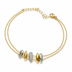 KBM Lena Altın Kaplama Bileklik