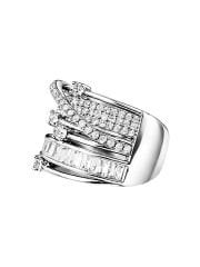 Gloria Taş Detaylı Gold Yüzük