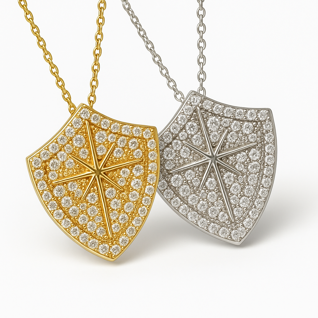 Kutup Yıldızı Madalyon Kolye