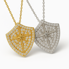 Kutup Yıldızı Madalyon Kolye