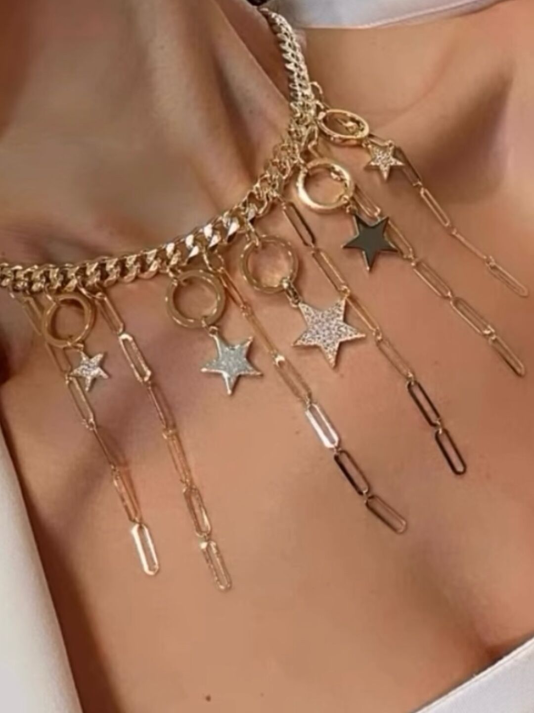 Starfall Altın Kaplama Kolye