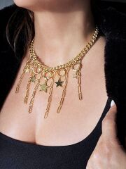 Starfall Altın Kaplama Kolye