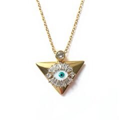 Üçgen Göz Kolye