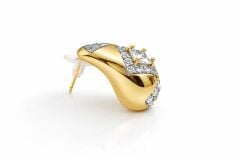 Noctis Baget Zirkon Taşlı Gold Küpe