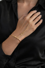 Aurel Cuff Gold Kelepçe Bileklikli Şahmeran