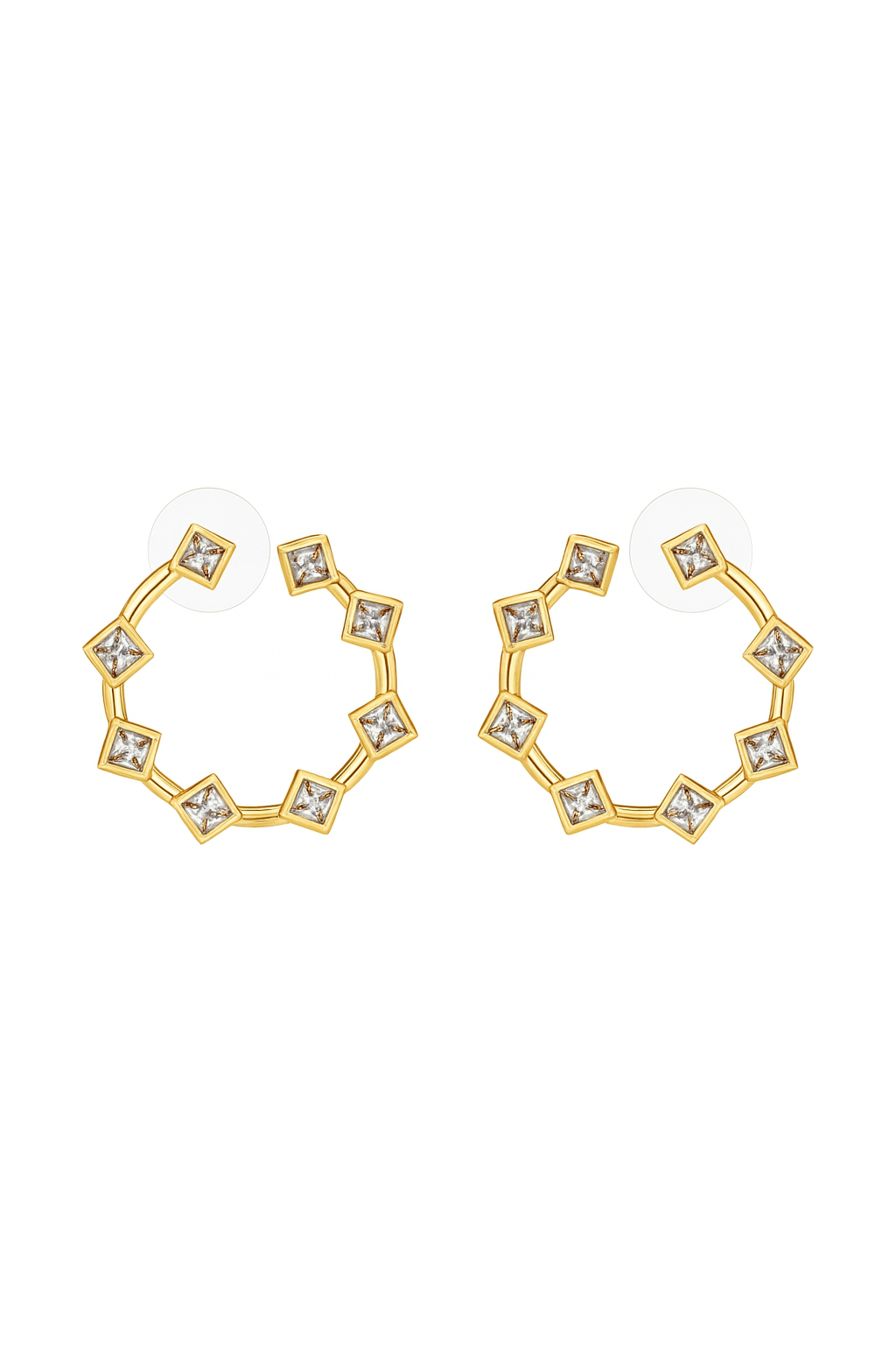 Doğa Sıra Taşlı C Küpe