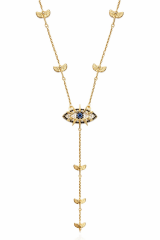 Oculus Divina Göz Kolye | Altın Kaplama Nazar & İlahi Göz Kolyesi