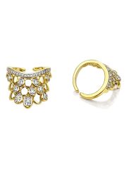 Bloom Gold Detaylı Taşlı Yüzük