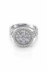 Noir Crown Halo – Zirkon Taşlı Ayarlanabilir Altın Renk Kadın Yüzük