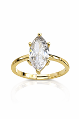 Aurel Marquise Pure Ayarlanabilir Taşlı Yüzük – Gold Kaplama