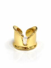 Pure Cuff Modern Düz Form Altın Kaplama Yüzük