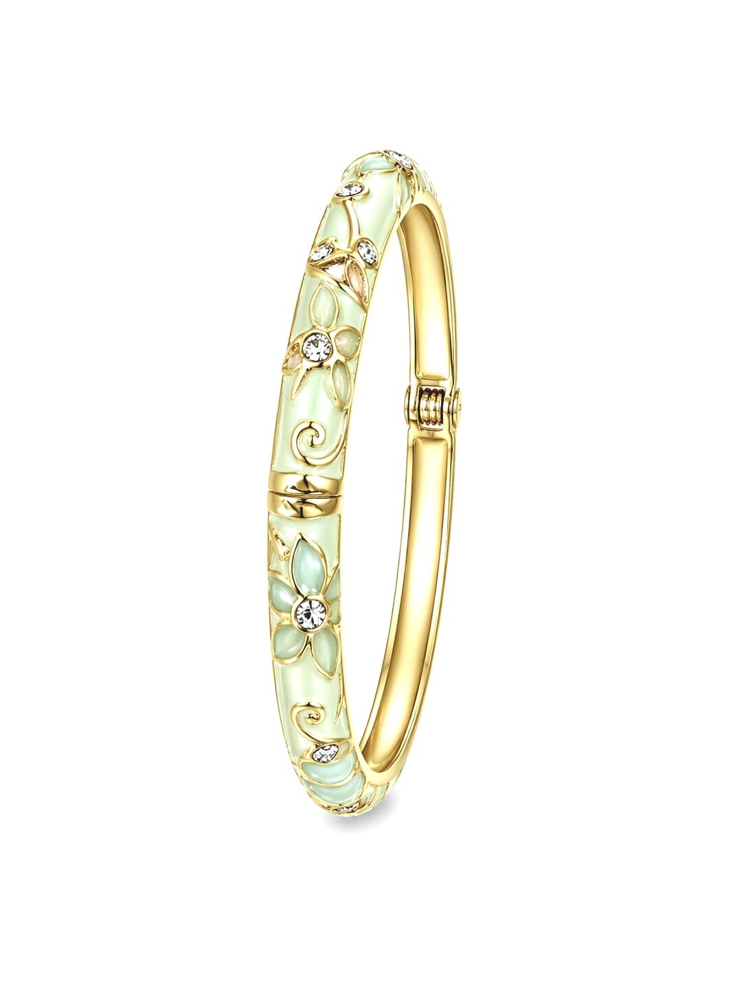 Flora Glow Bangle Kelepçe Bileklik Yeşil