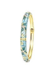 Flora Glow Bangle Kelepçe Bileklik Turkuaz