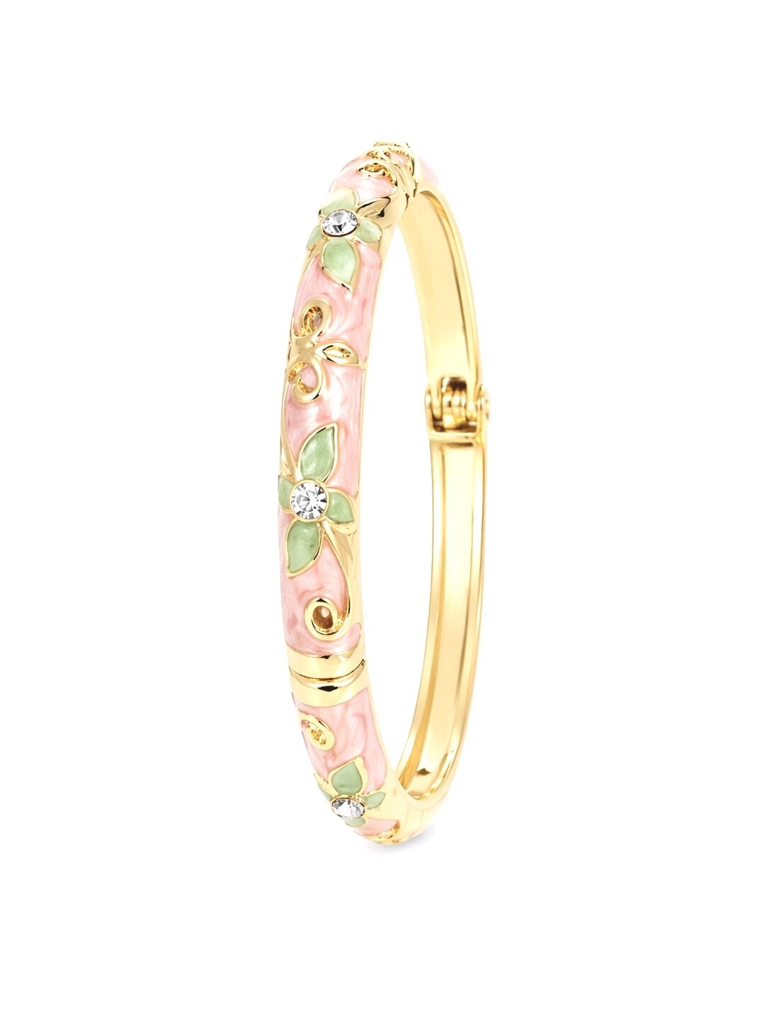 Flora Glow Bangle Kelepçe Bileklik Pembe