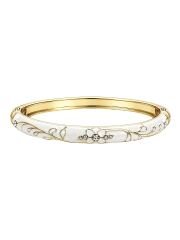 Flora Glow Bangle Kelepçe Bileklik Beyaz