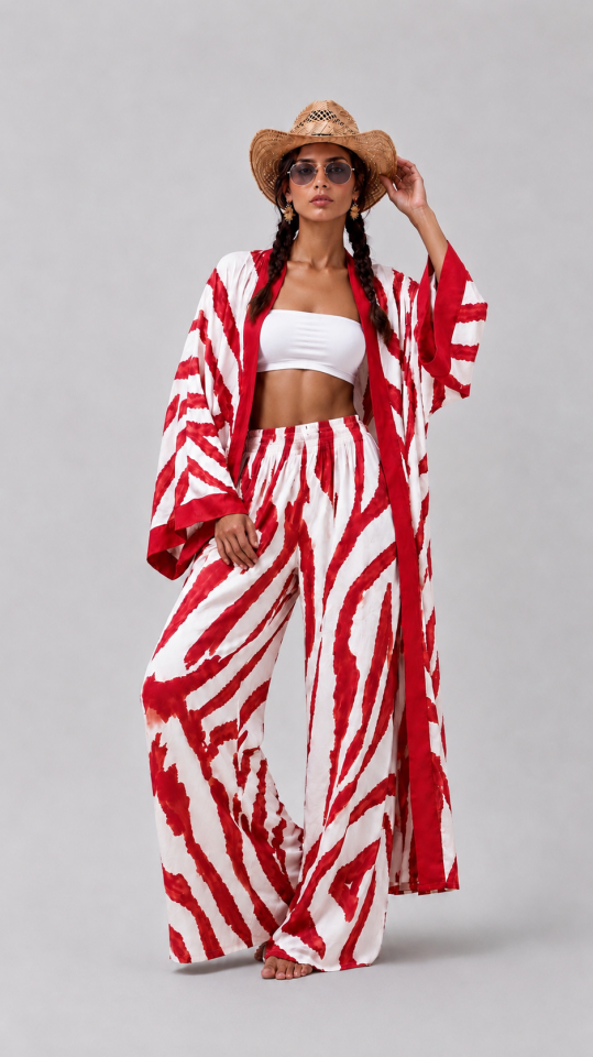 Nomad Desenli Kimono