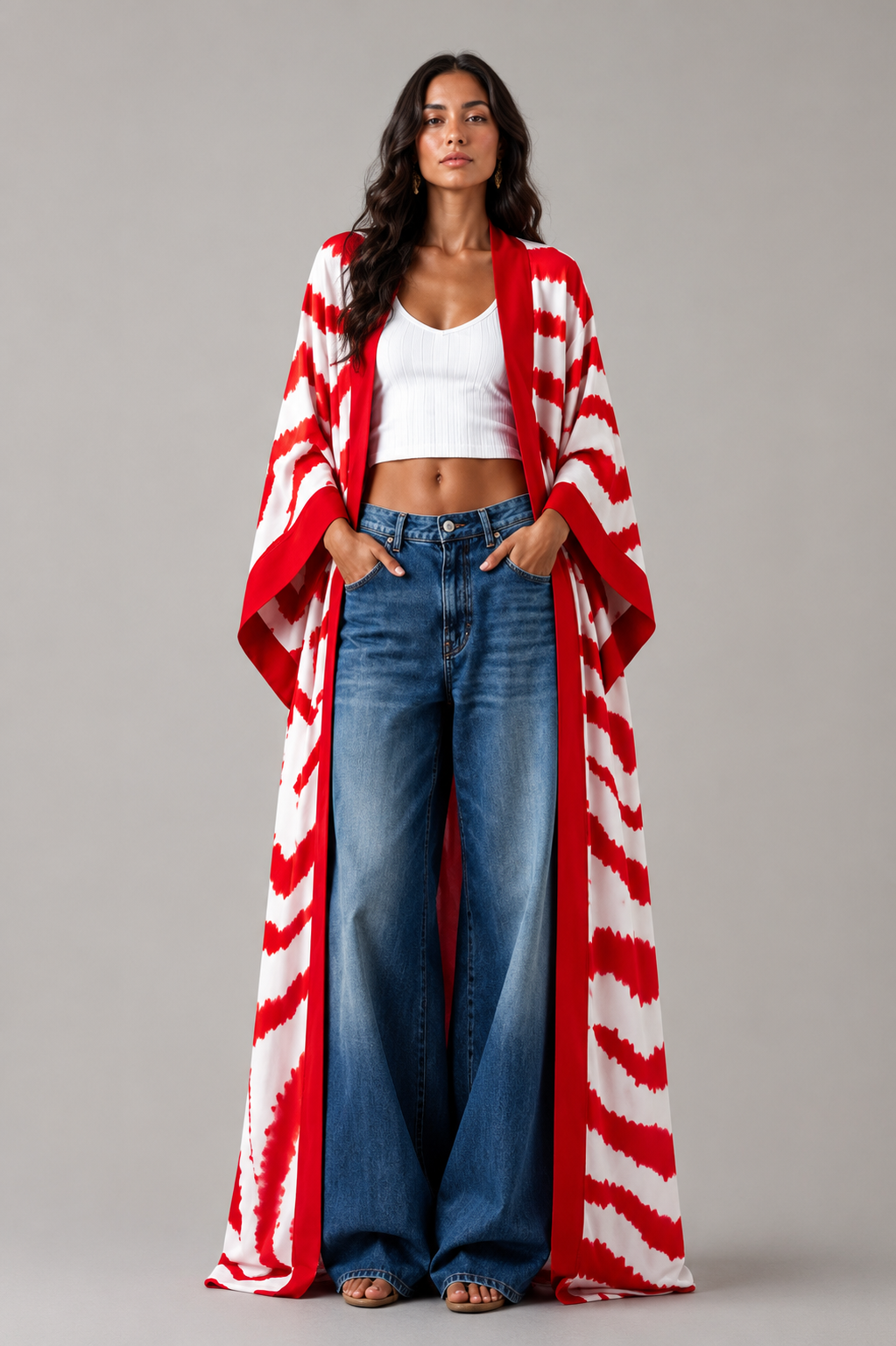 Nomad Desenli Kimono