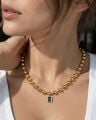 Emeraldis Yeşil Taşlı Kolye