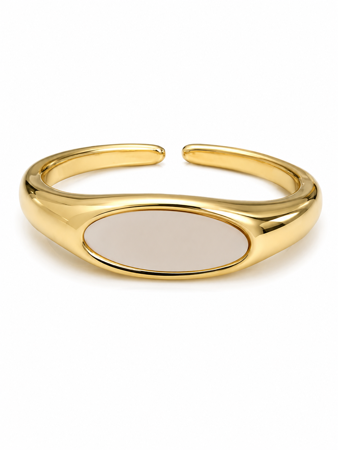 Solena Sedef Oval Yüzük
