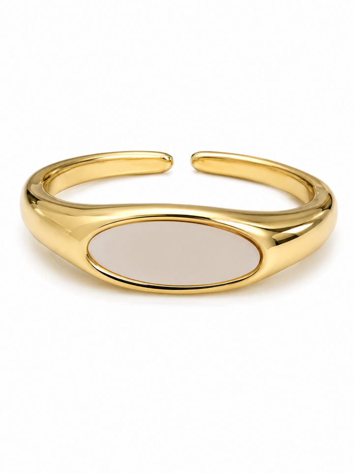Solena Sedef Oval Yüzük