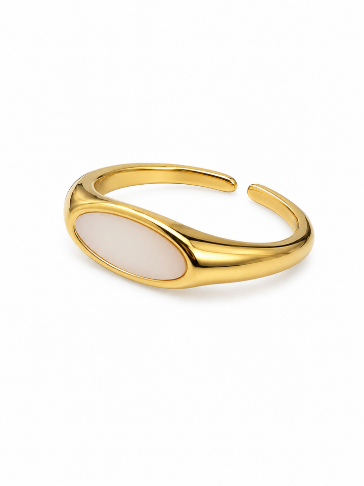 Solena Sedef Oval Yüzük