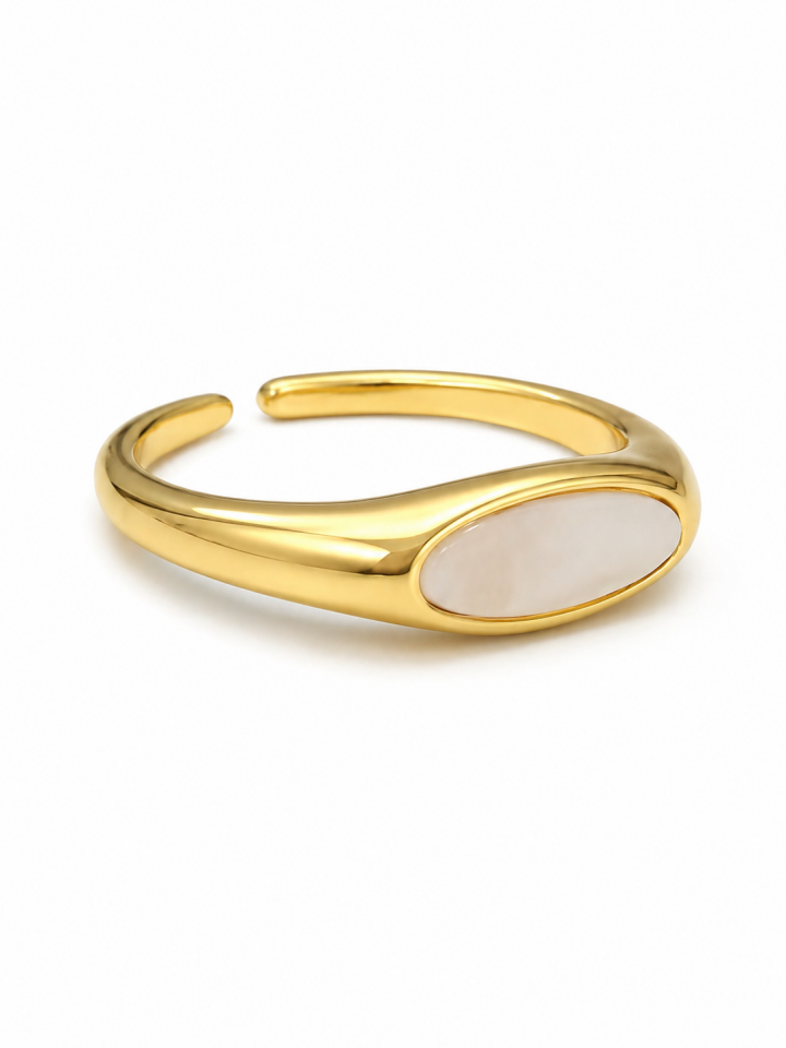 Solena Sedef Oval Yüzük