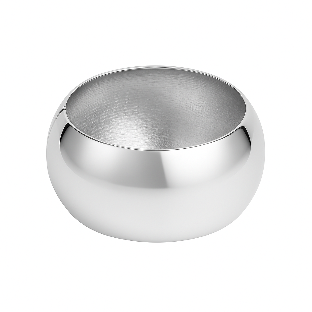 Bold Cuff Kelepçe Bileklik Gümüş