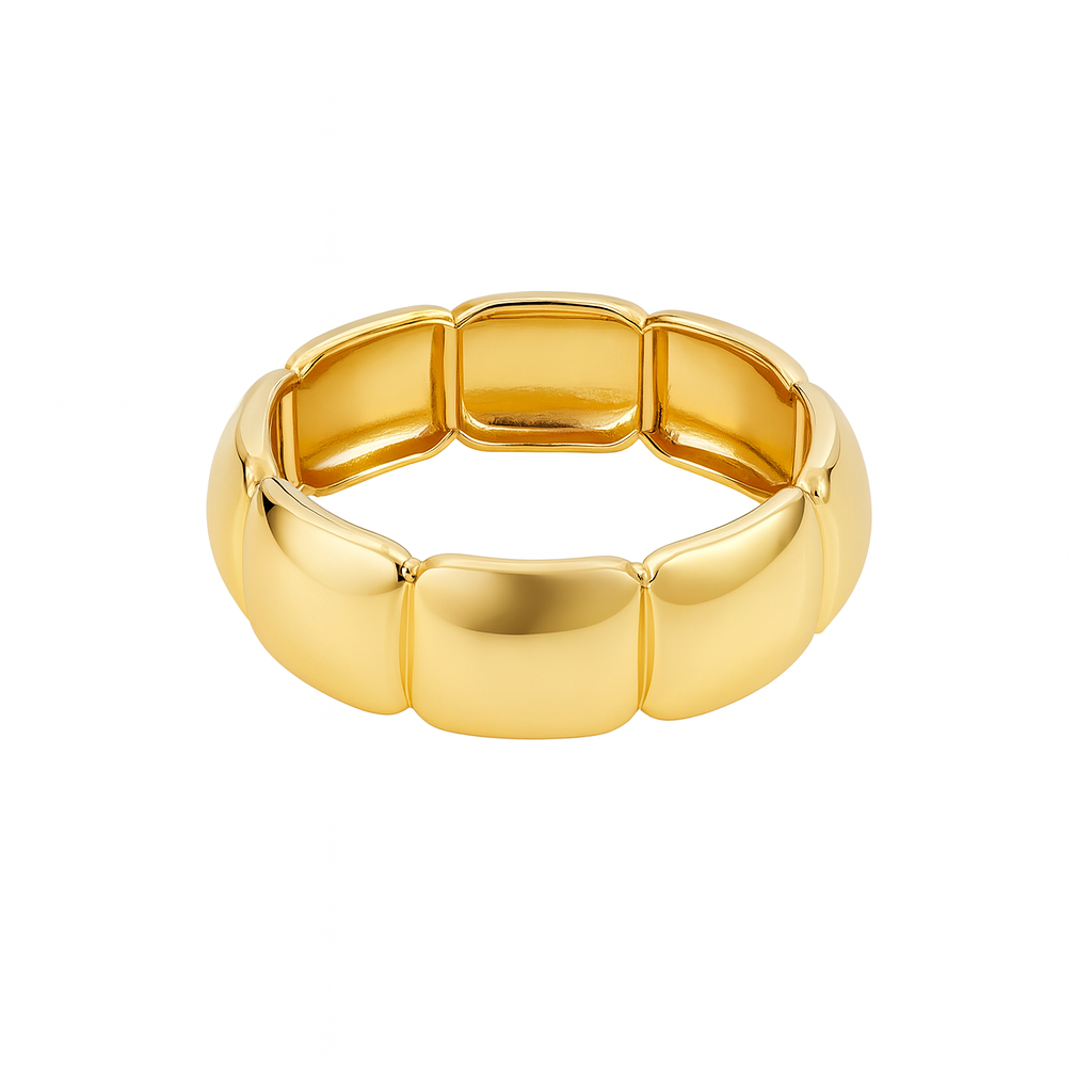 Golden Cube Kelepçe Bileklik