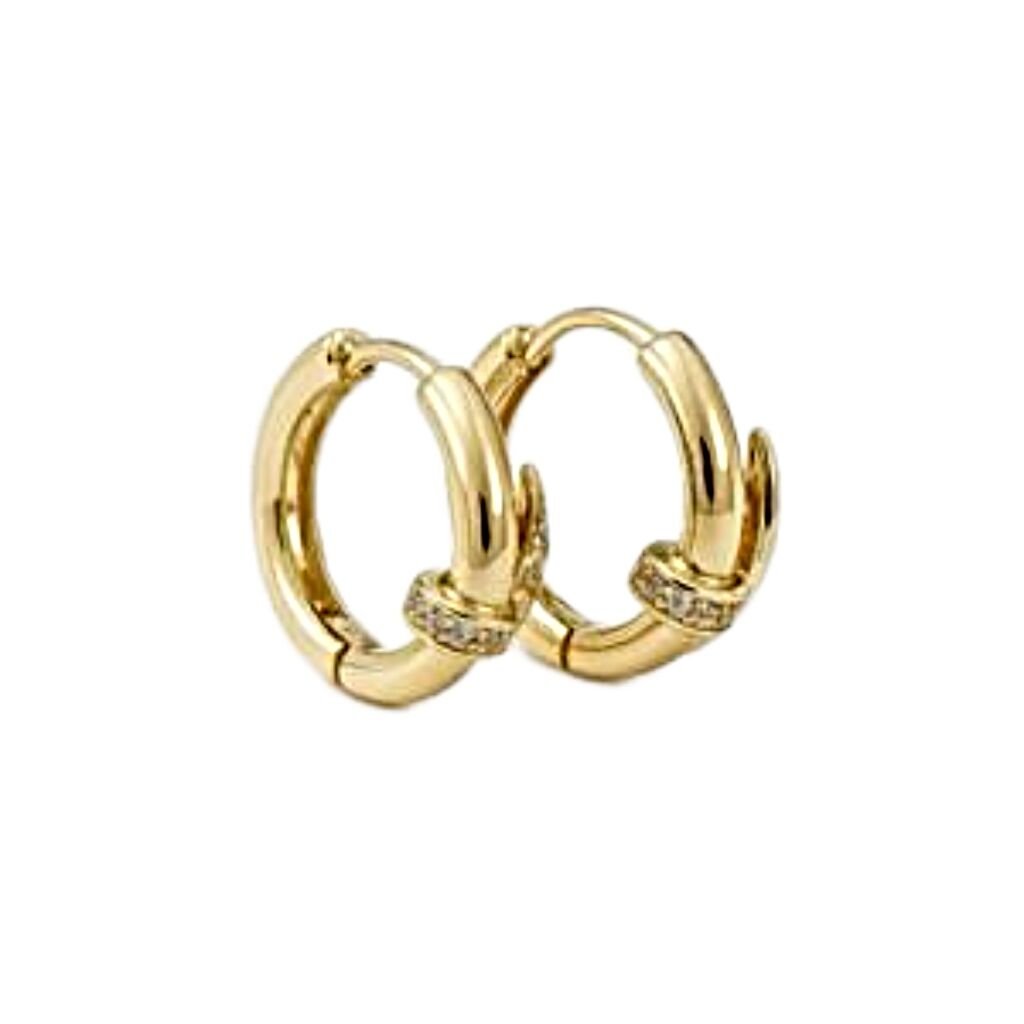 Çivi Halka Küpe Gold