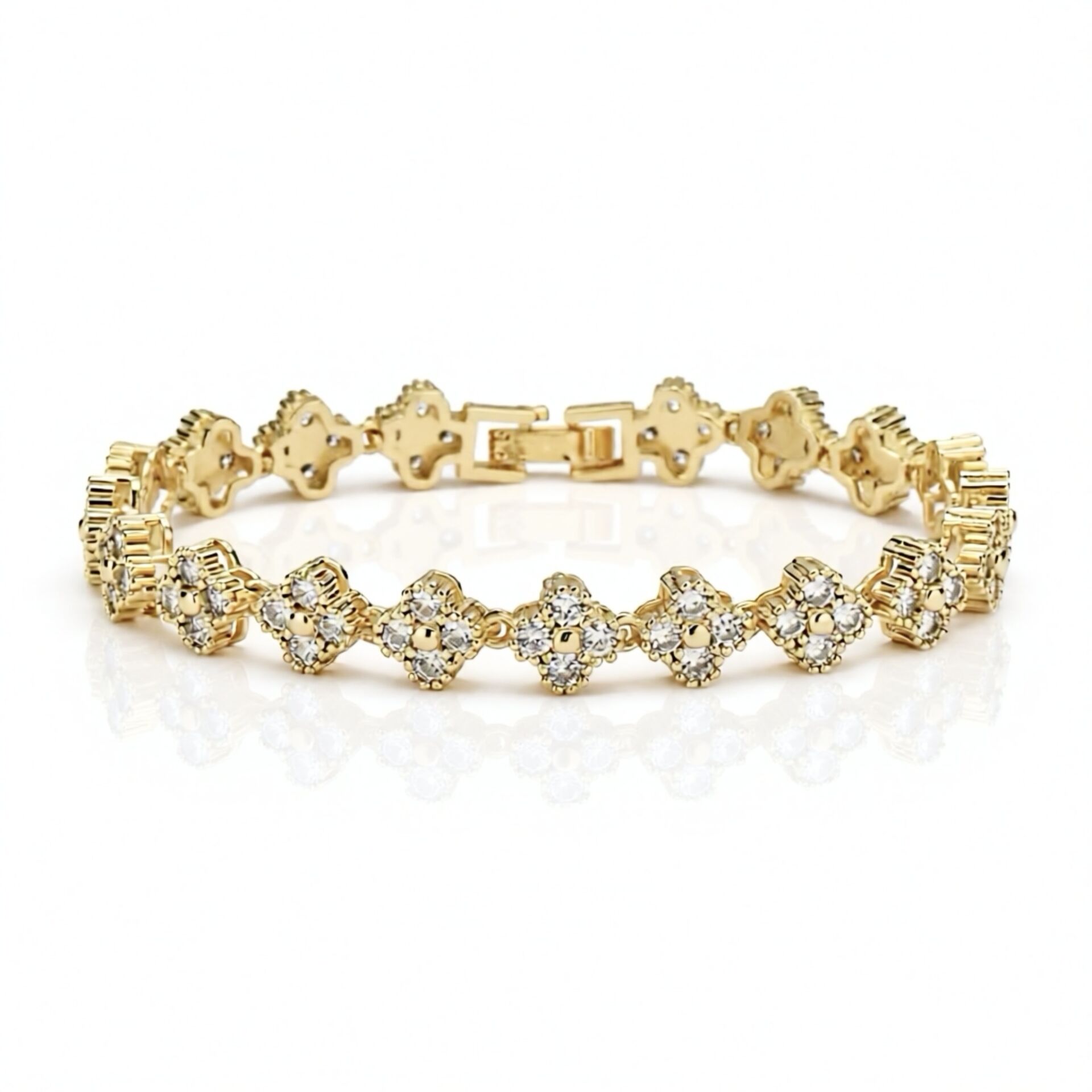 Taşlı Yonca Bileklik