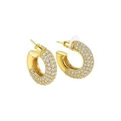 Diamond Glow Halka Küpe