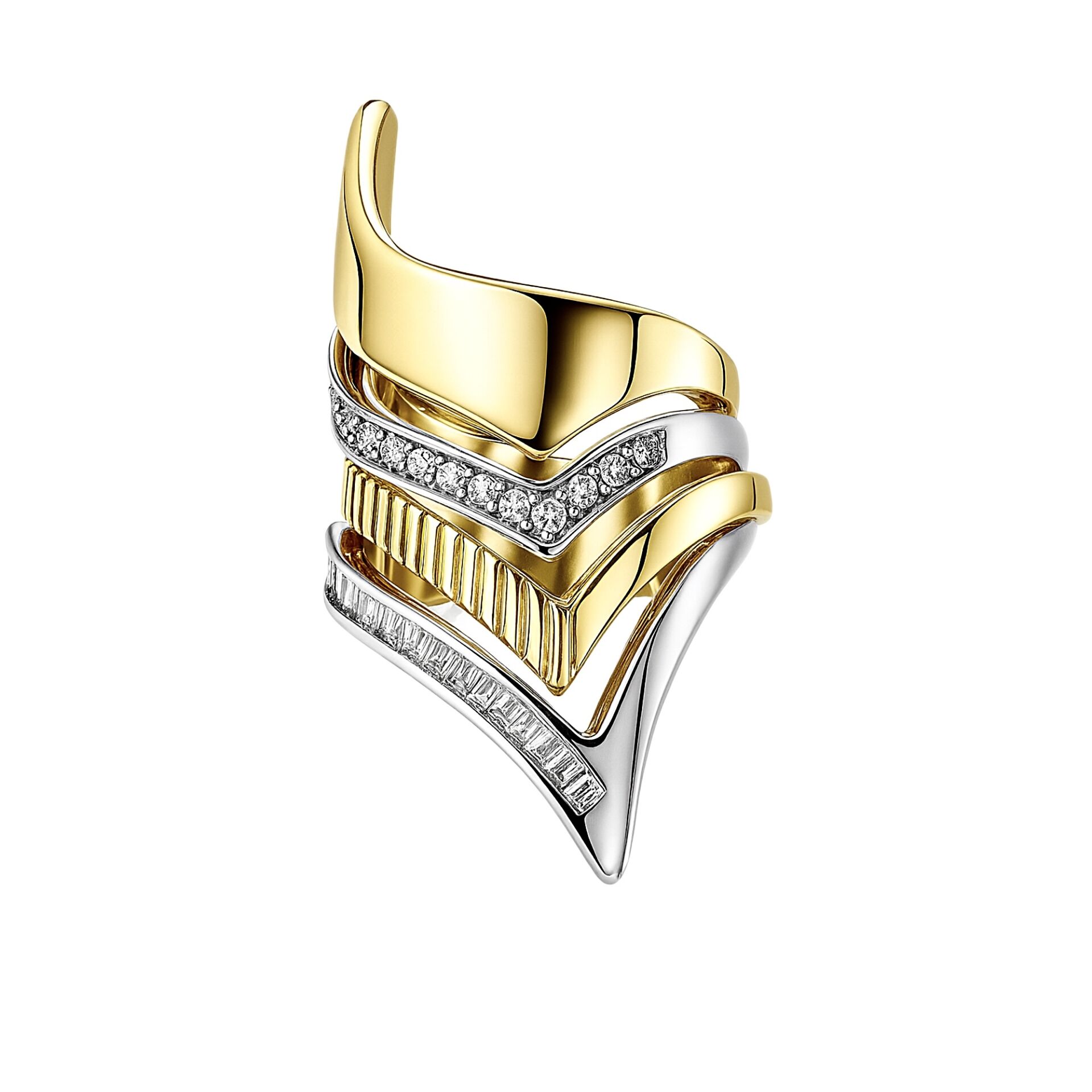 Rbow 4'lü Stacking Yüzük Gold/Silver