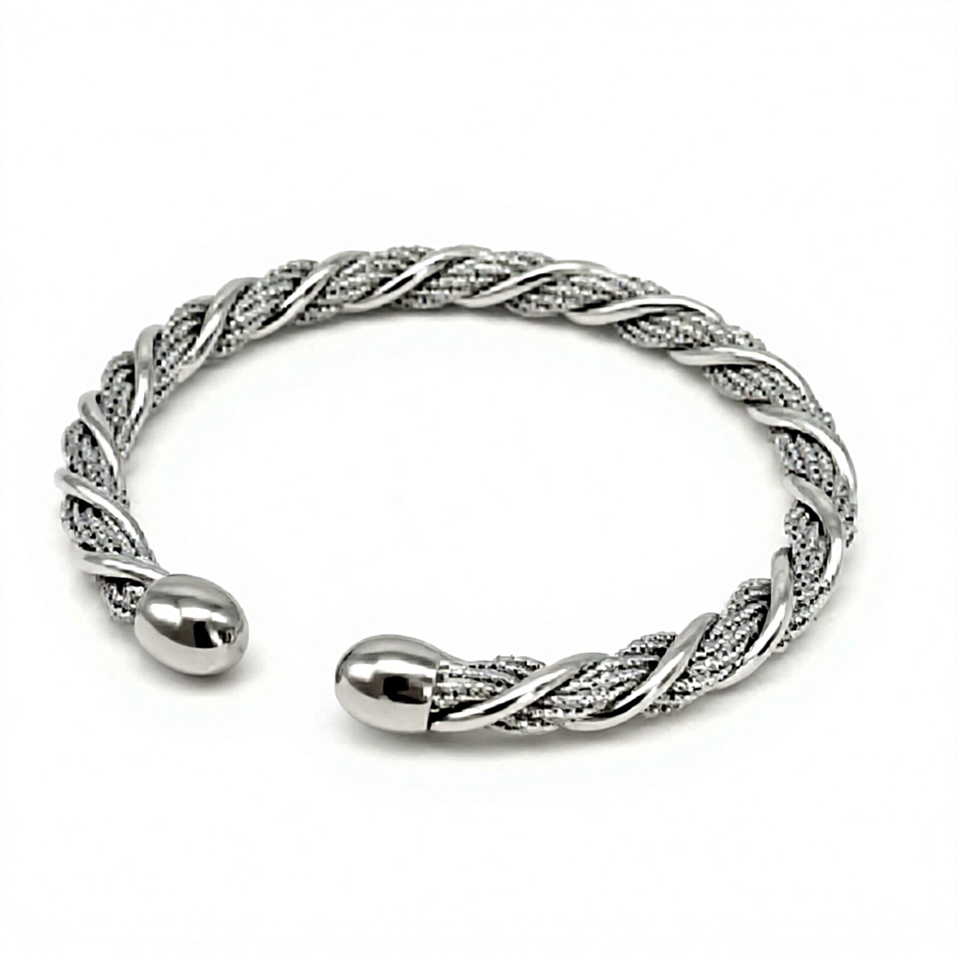 Silver Twist Bangle Bileklik
