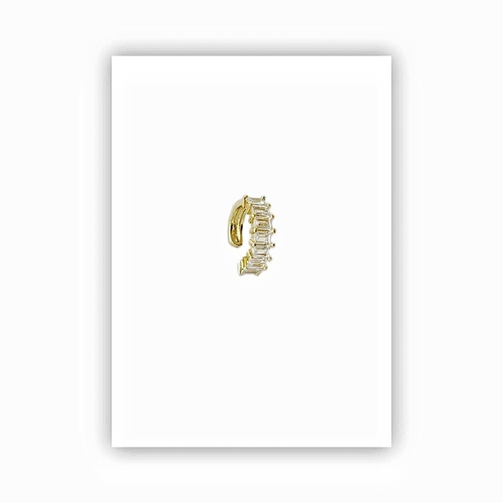 Küçük Baget Taşlı Ear Cuff Küpe