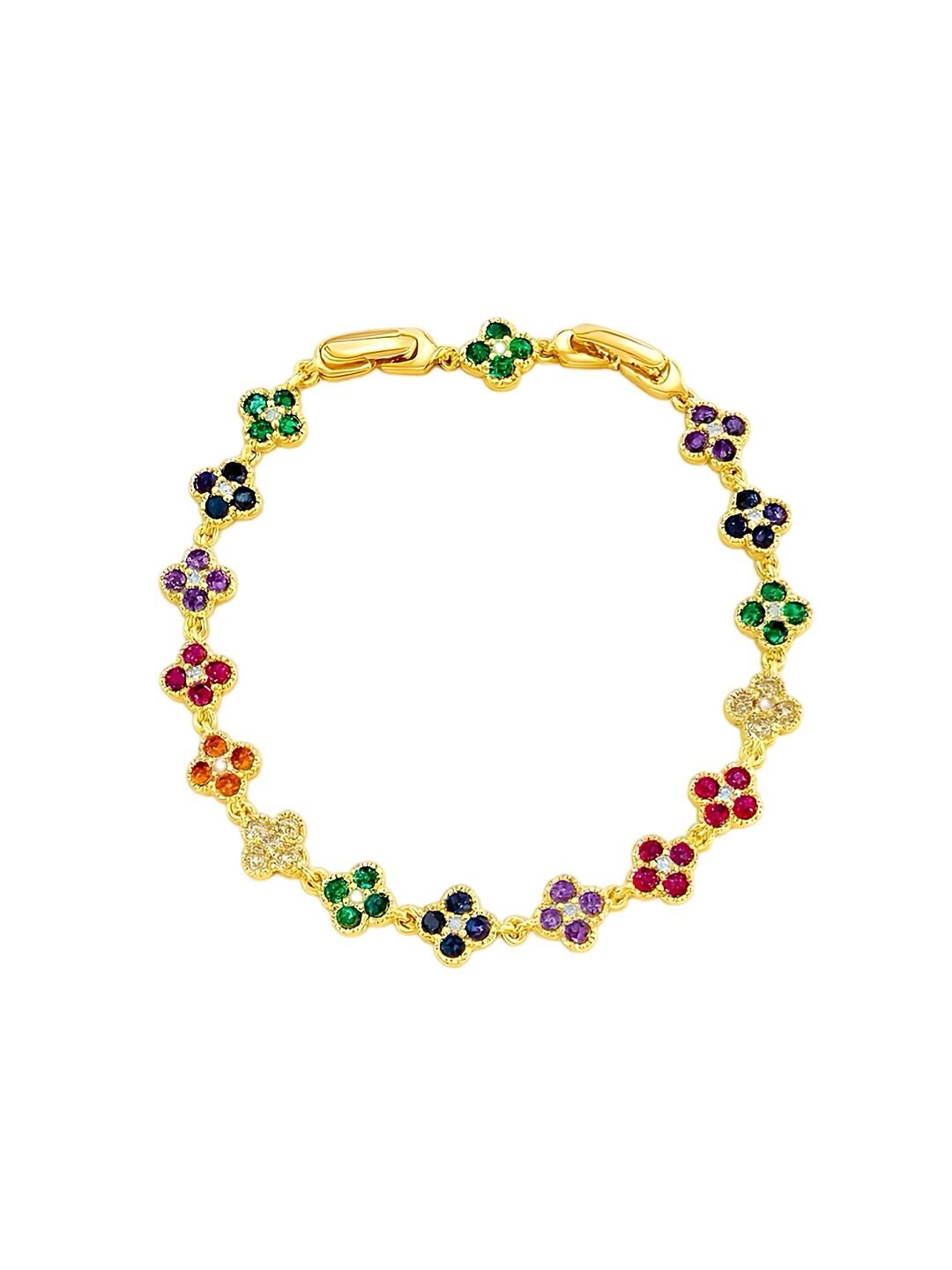 Multi Color Yonca Bileklik