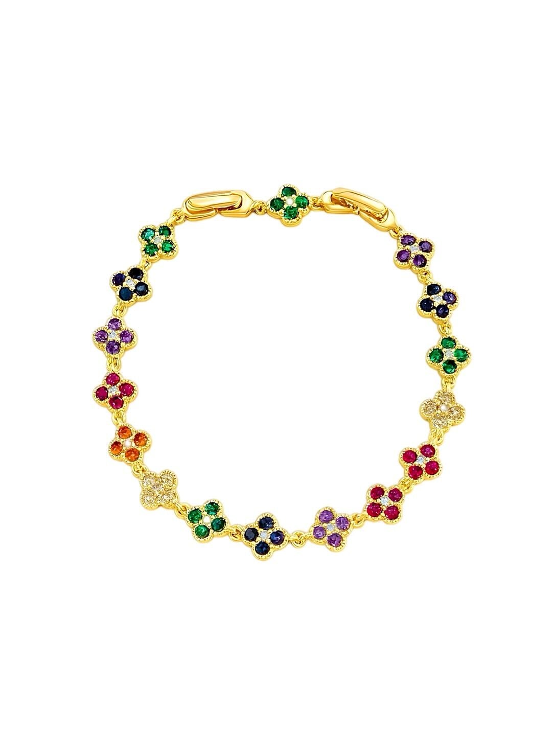 Multi Color Yonca Bileklik