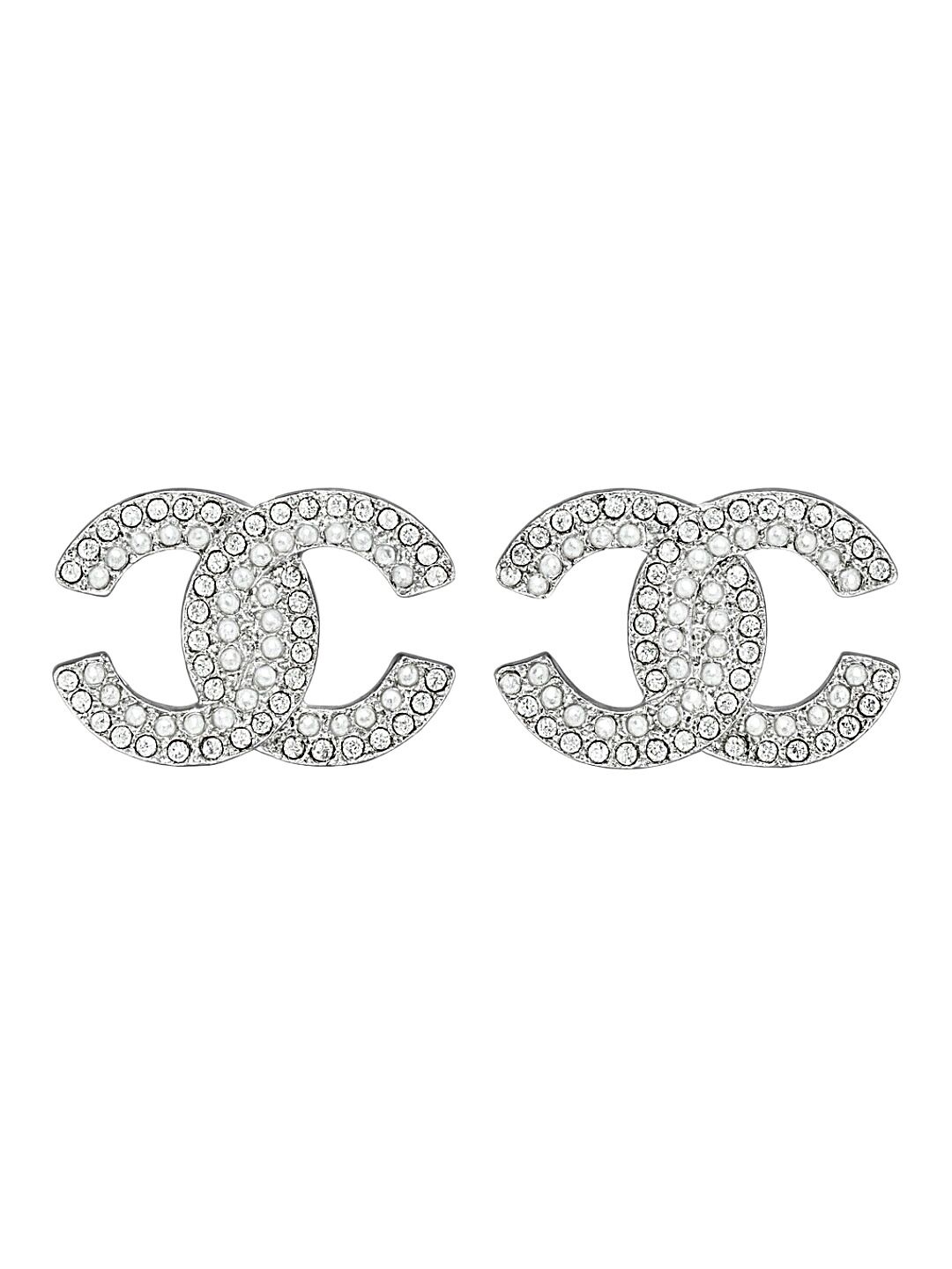 C İncili Taşlı Küpe