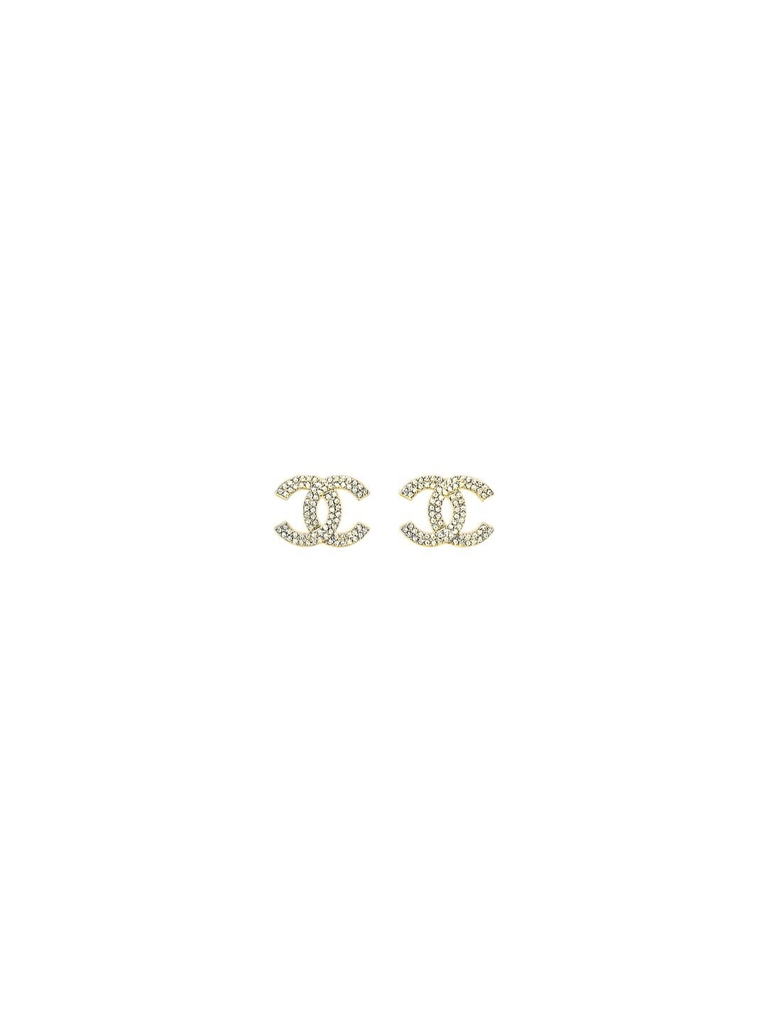C Küçük Taşlı Küpe Gold